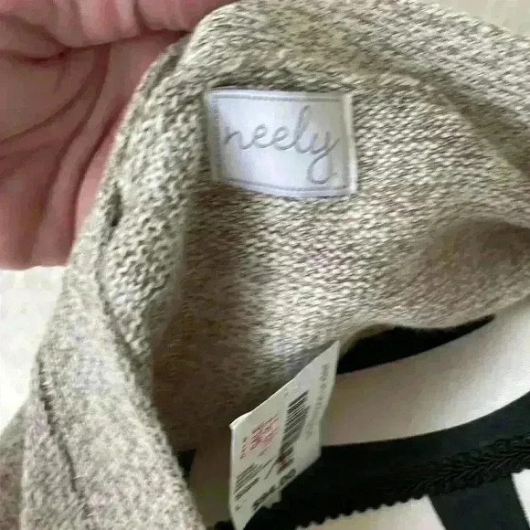 NWT South Moon Under Neely 100% cotton, tan, fringe cardigan - Picture 5 of 8